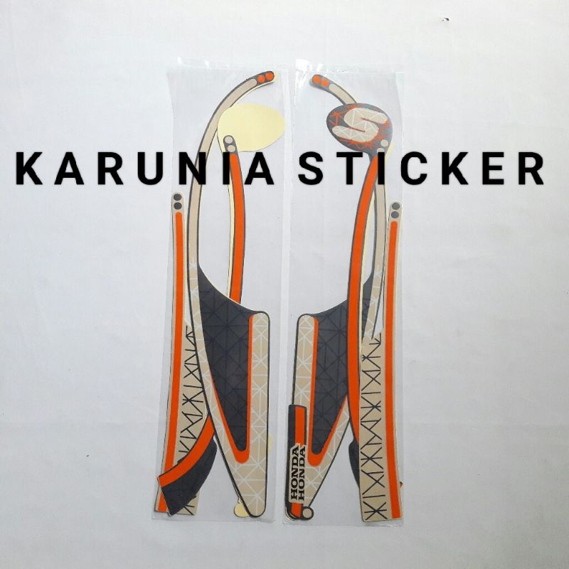 Striping Lis Sticker Motor Scoopy fashion 2022 2023 matt blue biru dongker original