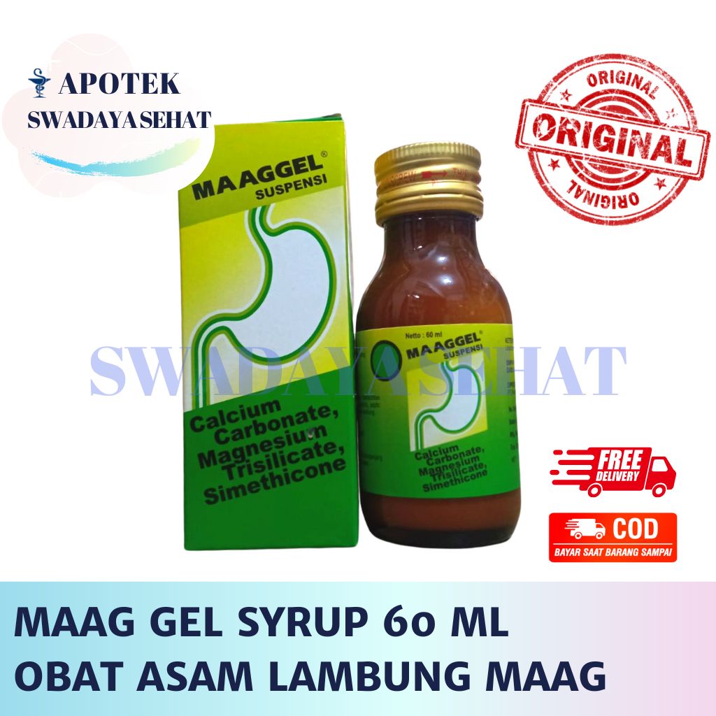 MAAG GEL SYRUP 60 ML - Obat Maag Asam Lambung Maaggel Nyeri Perut