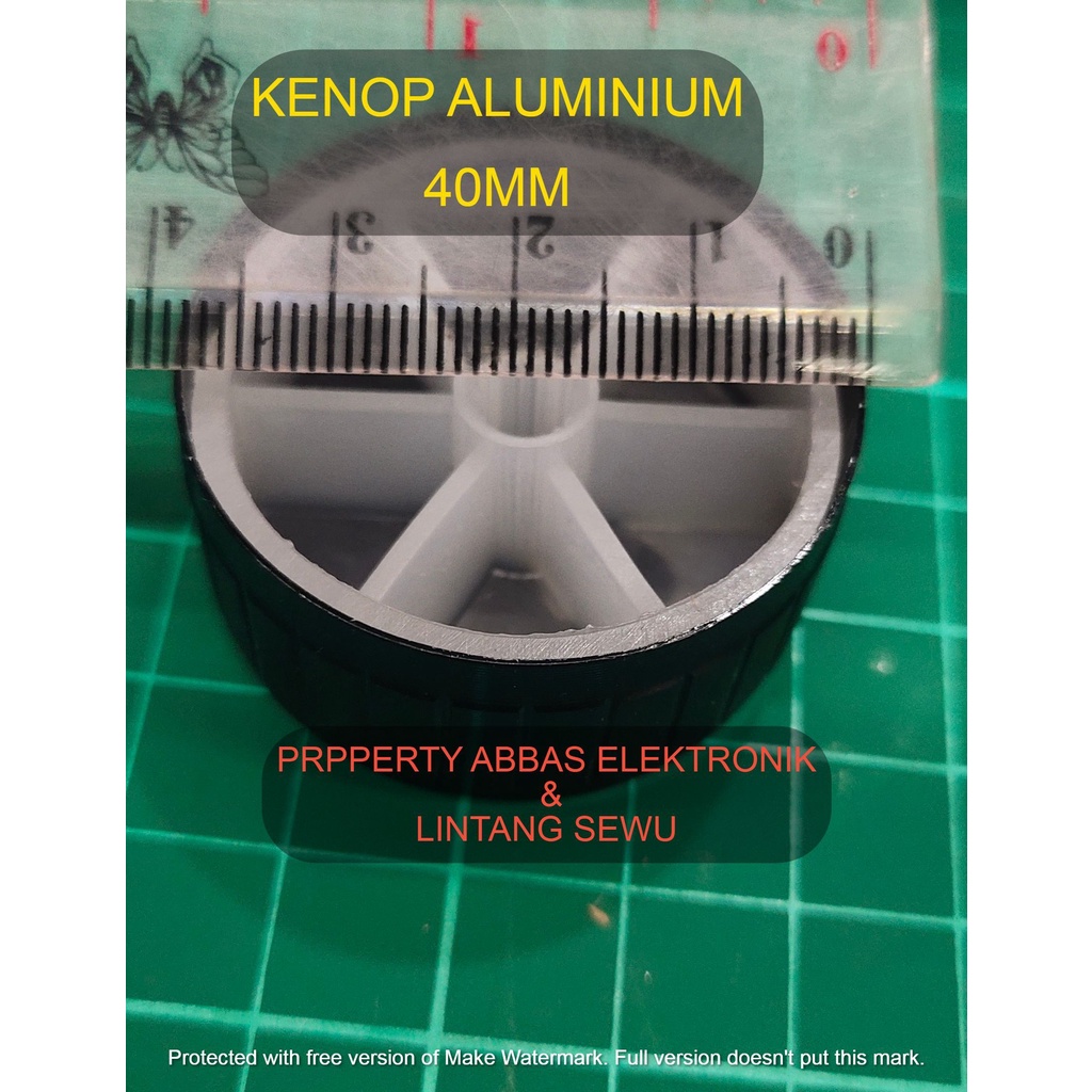 KENOP ALUMINIUM 40MM 40X17 KNOP AMPLIFIER BESAR  40 MM