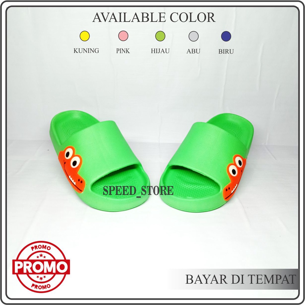 SENDAL SELOP ANAK/SENDAL ANAK BERMOTIF BUAYA/LUCU TERLARIS/TERBARU SENDAL DULUX 396BY