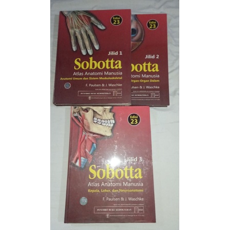 Buku Kedokteran Sobotta Edisi 23 Jilid 1,2,3 Kedokteran Umum