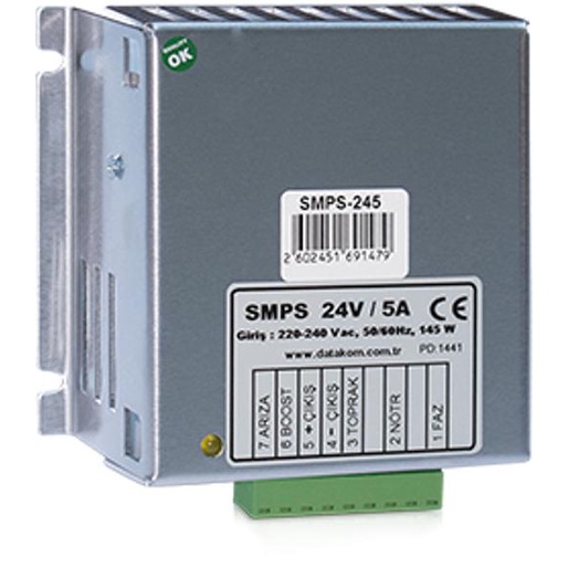 Battery Charger Datakom SMPS-245 (24V-5A)
