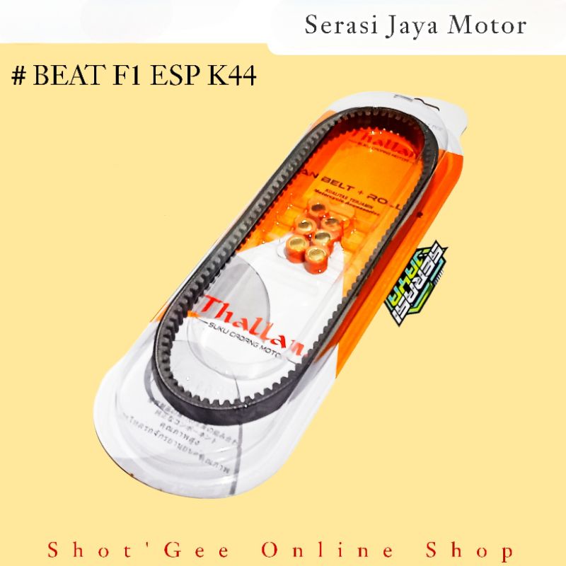 THALLAND VANBEL BEAT POP (K44) V BELT BEAT F1 ESP/POP/SCOOPY F1/SPACY F1 (STATER HALUS) K44
