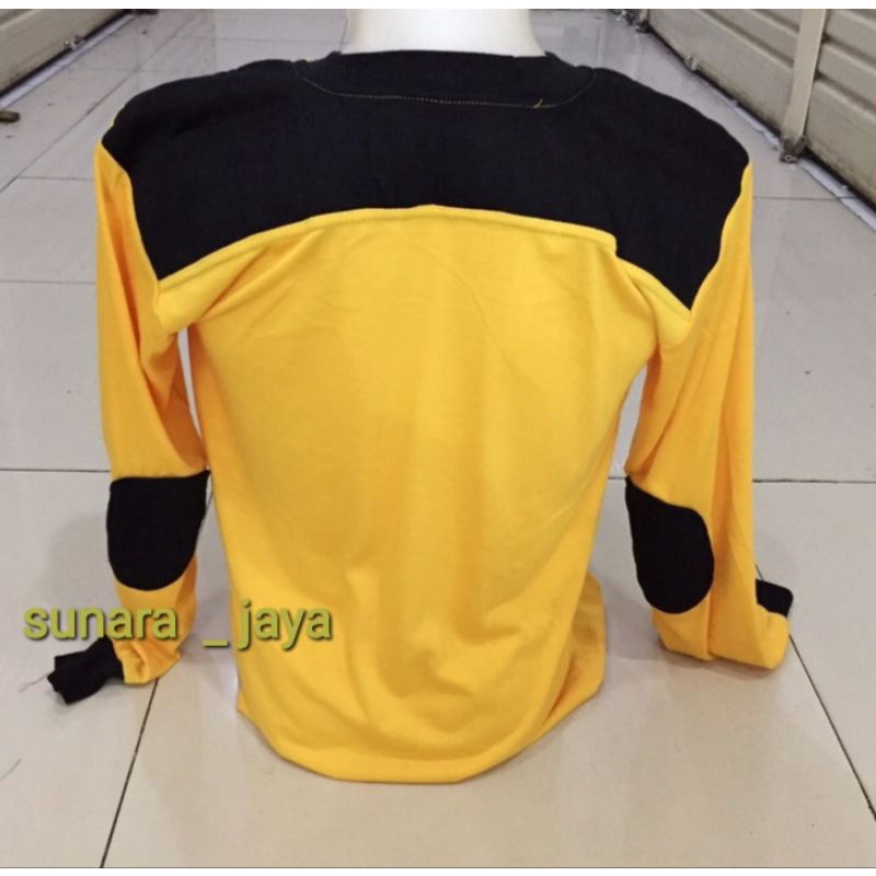 Kaos Tembak kuning # kaos panjang kuning hitam #kaos polos kuning