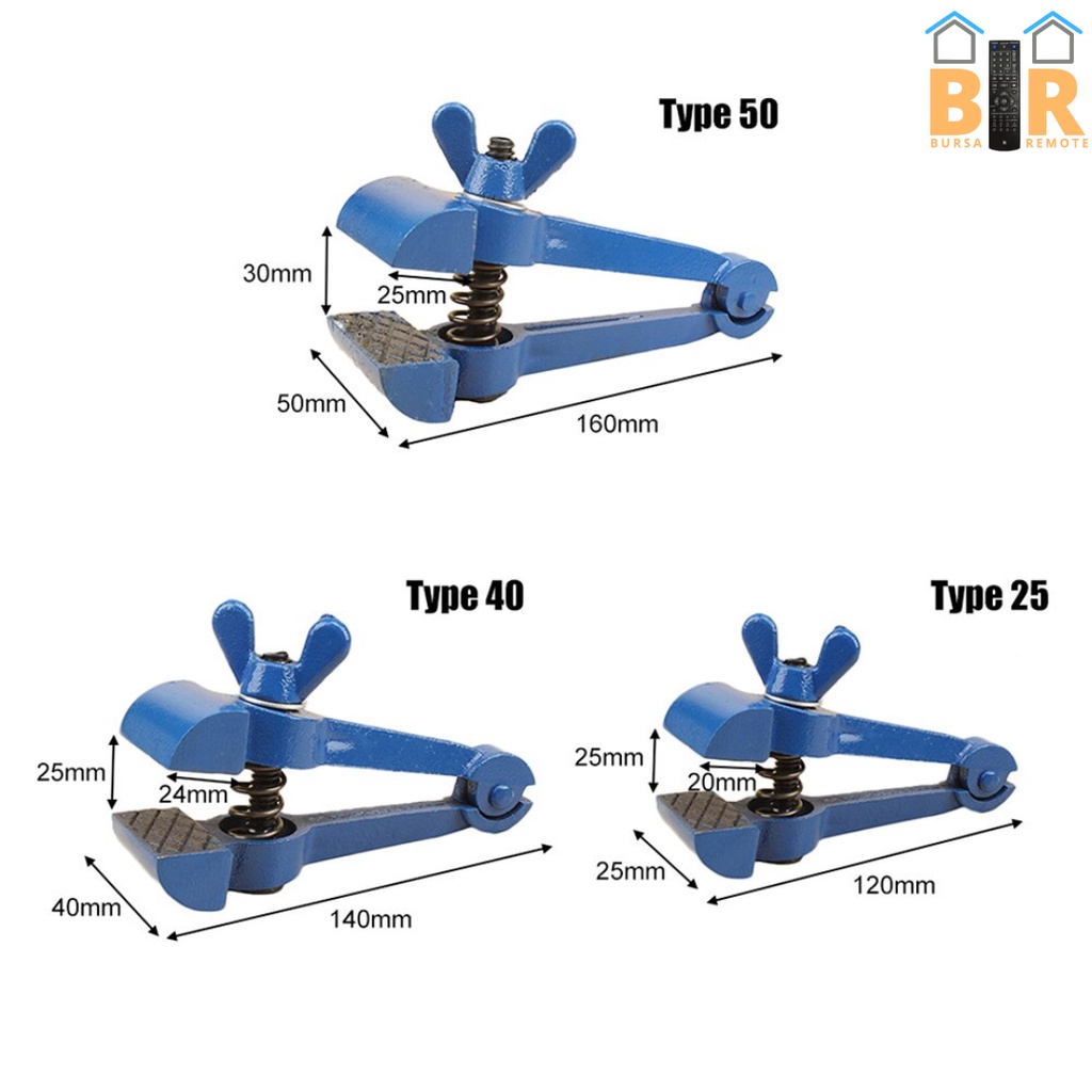 Catok Tangan Ragum Clamp Hand Vise Mini Steel