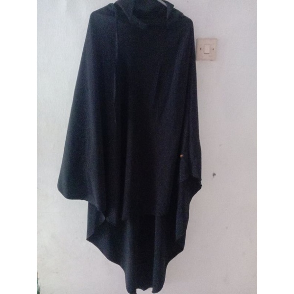 Preloved FK/ French khimar hitam / French khimar jetblack