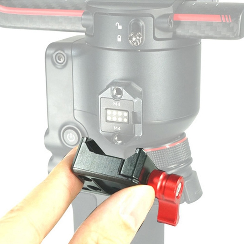 Zzz NATO Clamp Quick Release Penjepit Rel NATO 1per4lubang Untuk Lampu Video Kandang Kamera