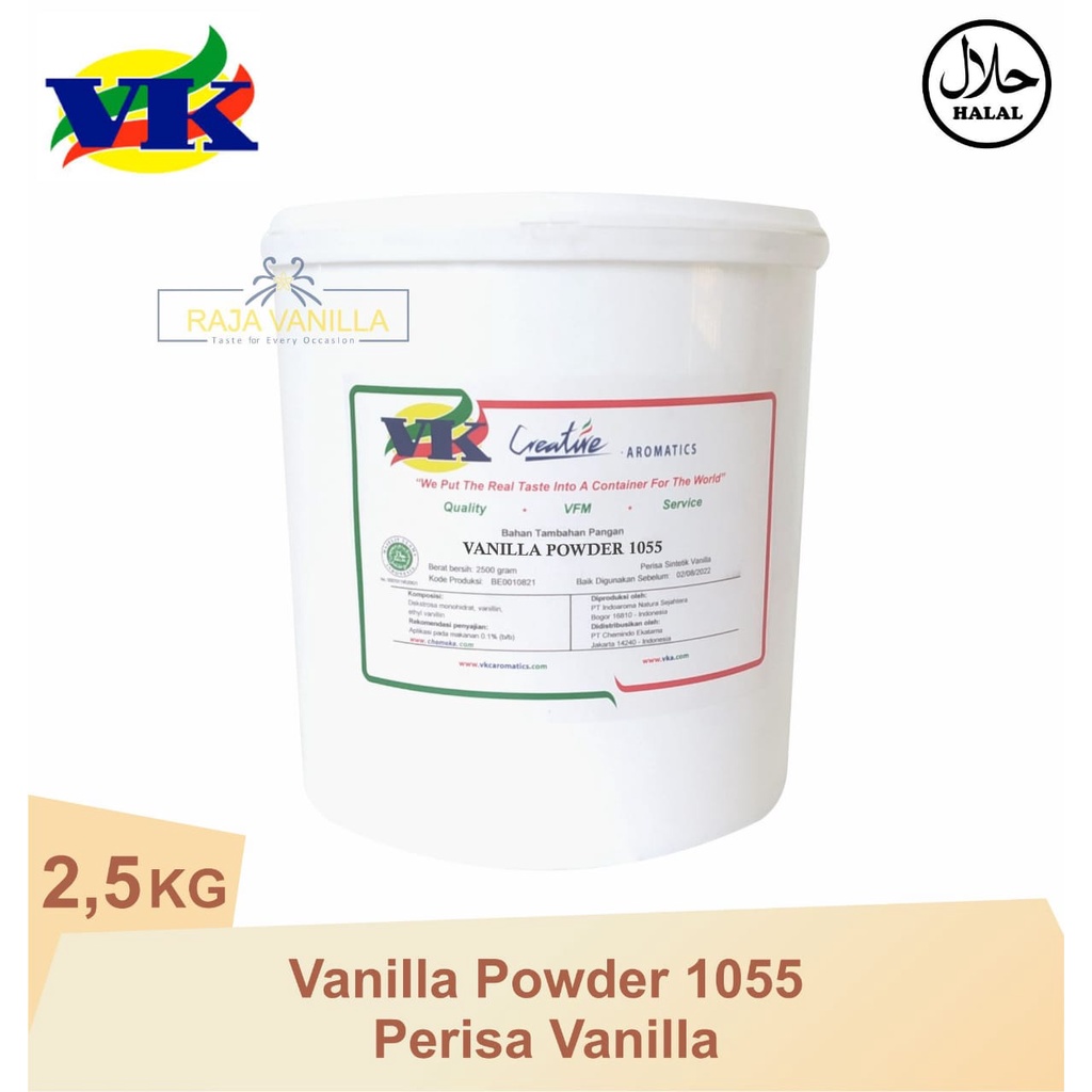 

VK Ethyl Vanillin Premium Powder 1055 - Vanilin Bubuk 2,5 kg