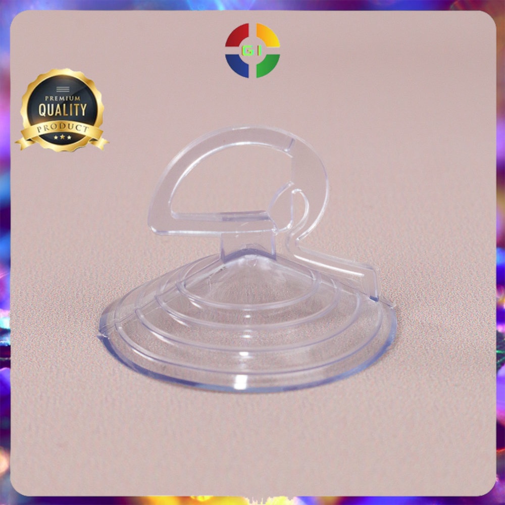 Gantungan PVC Plastik Alat Tempel Dinding 35 mm 10 PCS Transparent COD