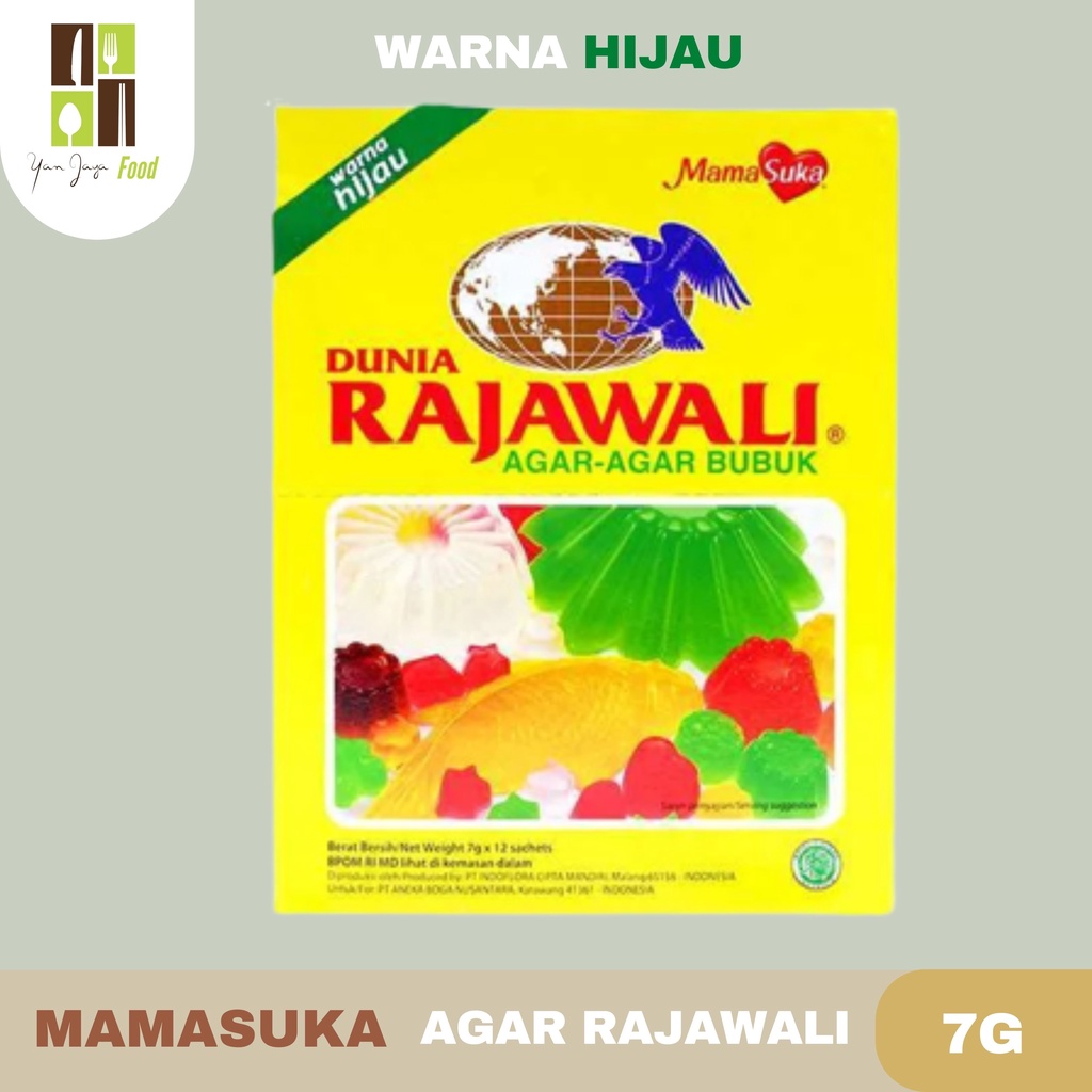 Mamasuka Agar-Agar Bubuk Rajawali [Coklat/Merah/Hijau]
