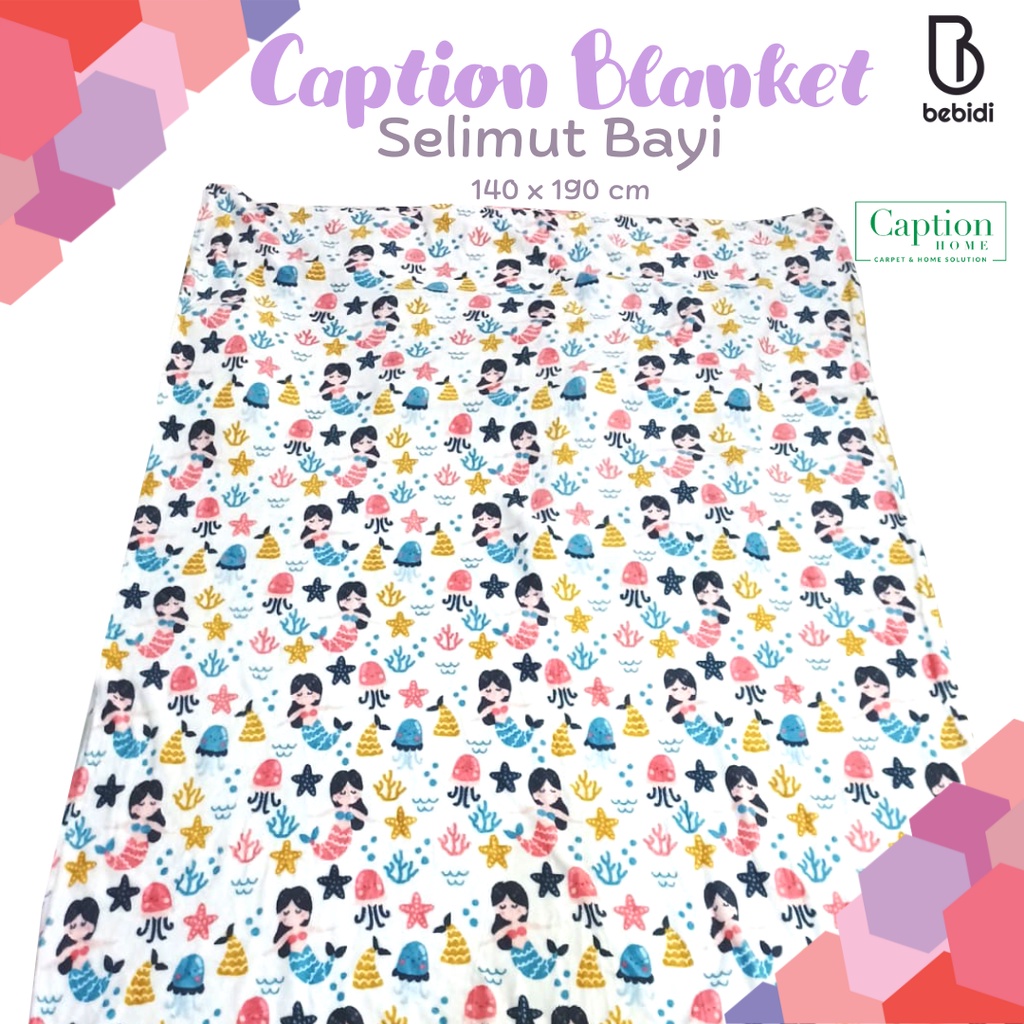 Selimut Anak Lembut Motif Kartun 140cmx190cm CAPTION BLANKET STANDART SINGLE ANIMATION 140 190 cm