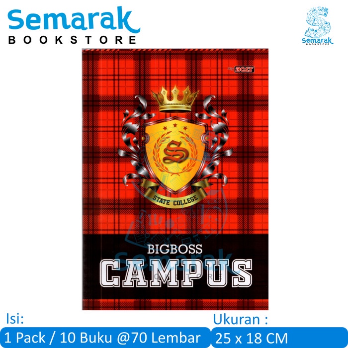 Bts Big Boss Buku Tulis Besar / Boxy [1 Pack / 10 Buku @70 Lembar]