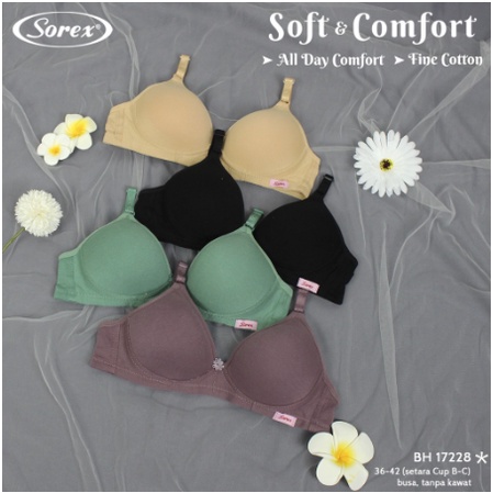 BRA SOREX BUSA TANPA KAWAT KAIT 3 CUP B-C BRA 17228