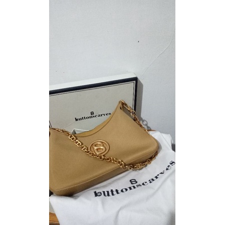 tas Button scarves luana bag peanut