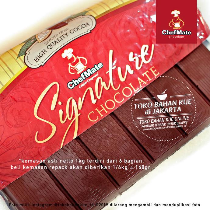 

Chefmate - SIGNATURE Dark Chocolate 166gr Cokelat Batang Coklat Baking