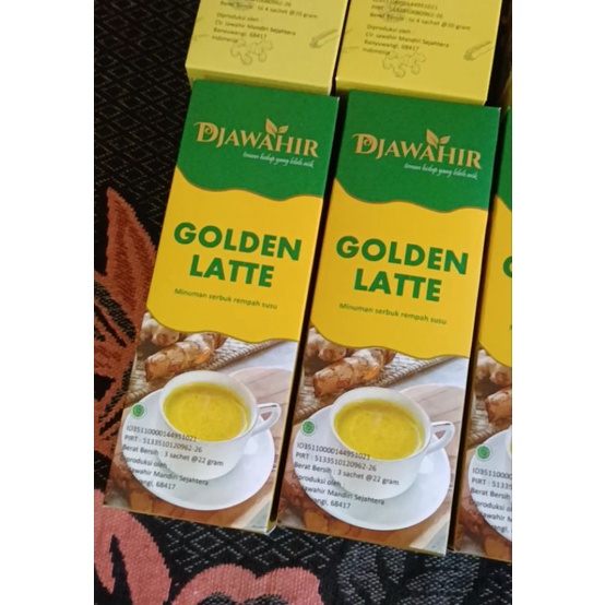 

Golden Latte Djawahir Praktis dan Creamy isi 3 sachet