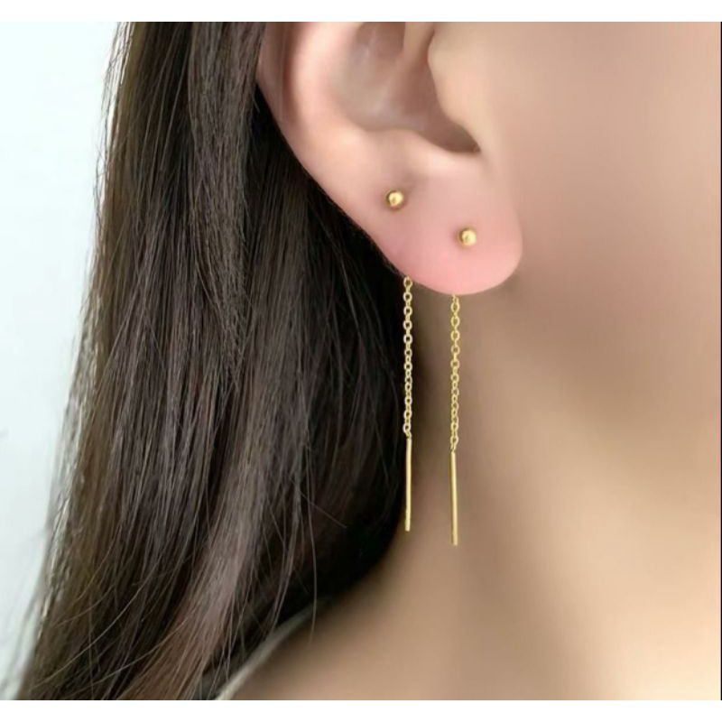ANTING TITANIUM JURAI PANJANG GOLD ANTI KARAT