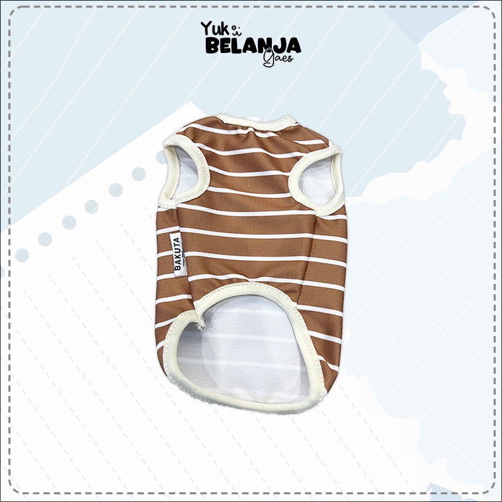 Baju Kucing Bahan Poliester Strip Shade Tank Series Terlucu Baju Kucing anjing kelinci Lucu murah Size XS-XL / Yuk Belanja Gaes!