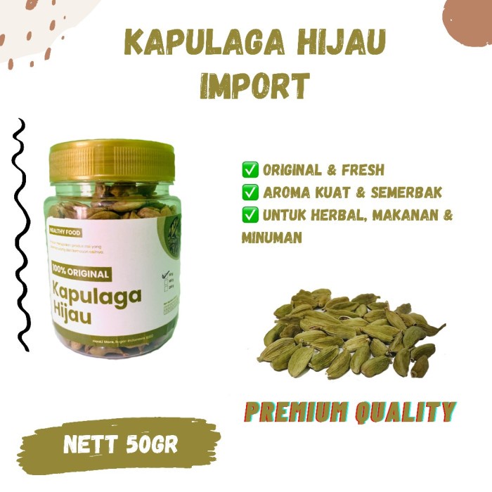 

Terlaris ✨ - Rempah Biji Kapulaga Saudi Kapolaga Arab 50gr 2.1.23