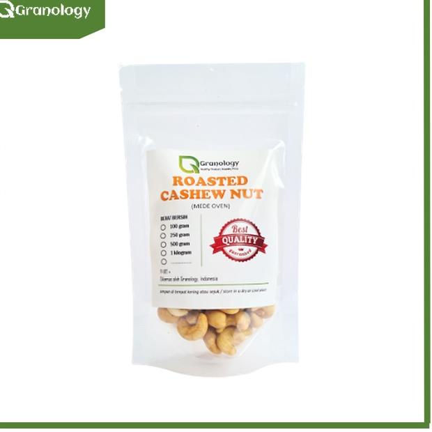 

Kirim Sekarang ` Roasted Cashew Nut / Kacang Mede Oven Pure Original Sehat (100 gram) by Granology ✿