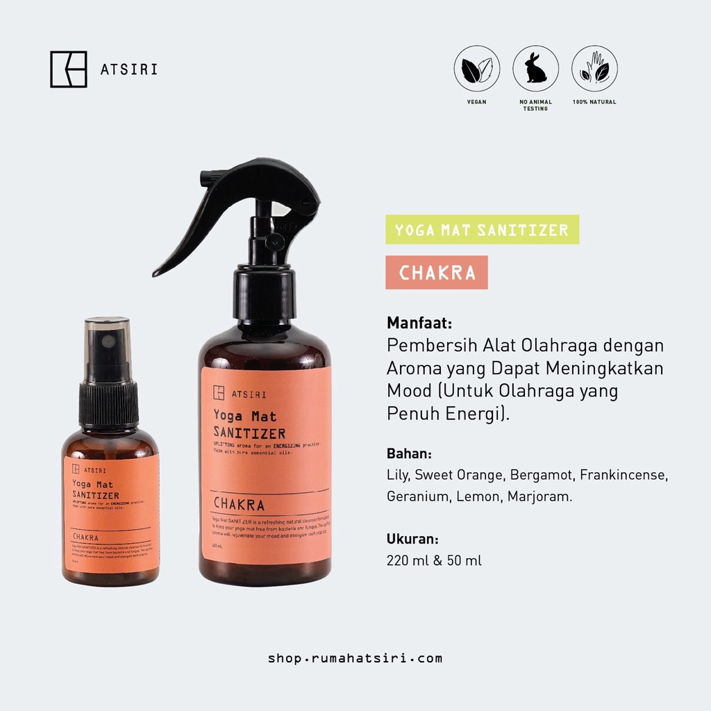Rumah Atsiri - Chakra Yoga Mat Sanitizer