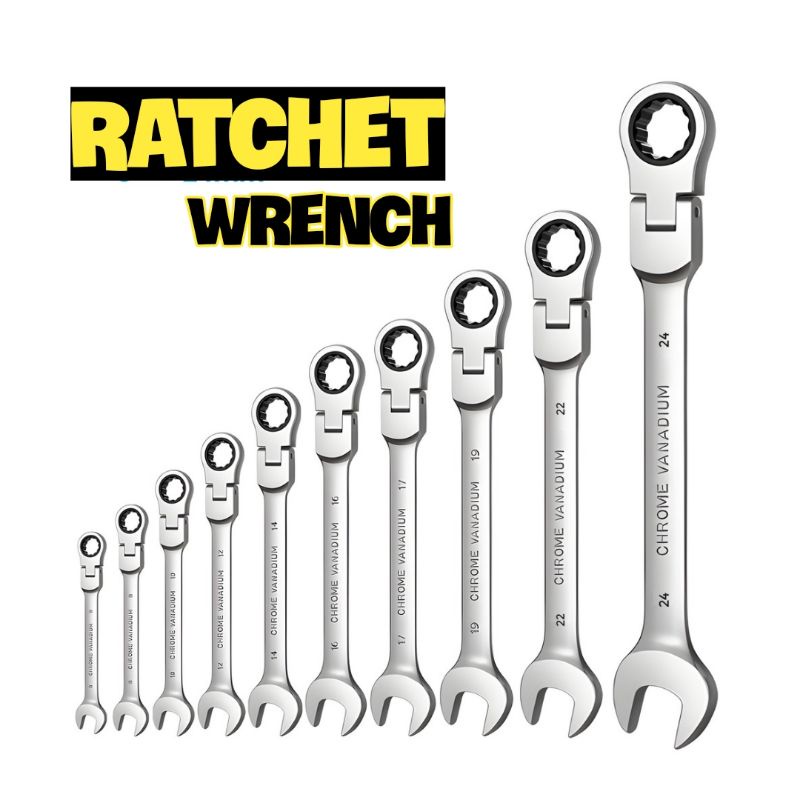 kunci ring pas Ratchet - rachet Wrench Flexible Head