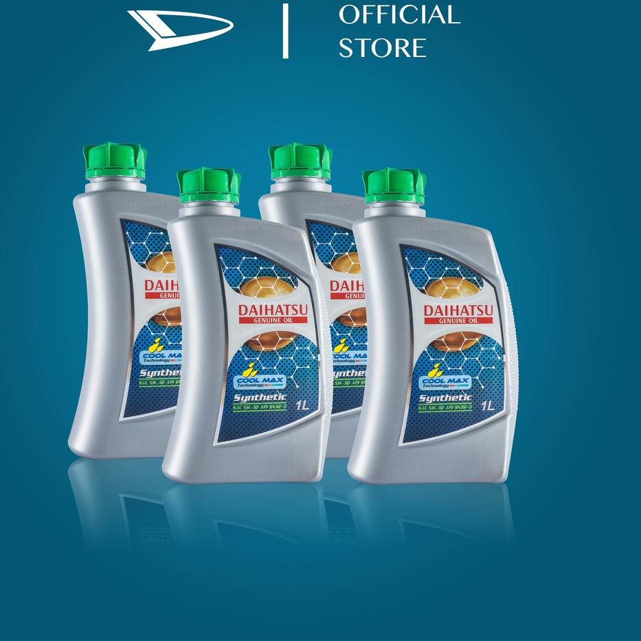 Baru Daihatsu Genuine Oil 5W-30 API SN-GF-5 Synthetic Oli Pelumas Mobil 4 Liter ❁cnf✧