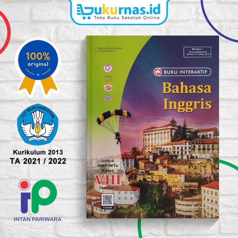 Buku lks pr interaktif bahasa inggris kelas VIII, 8 semester 2 tahun 2022 Revisi K13 Intan Pariwara