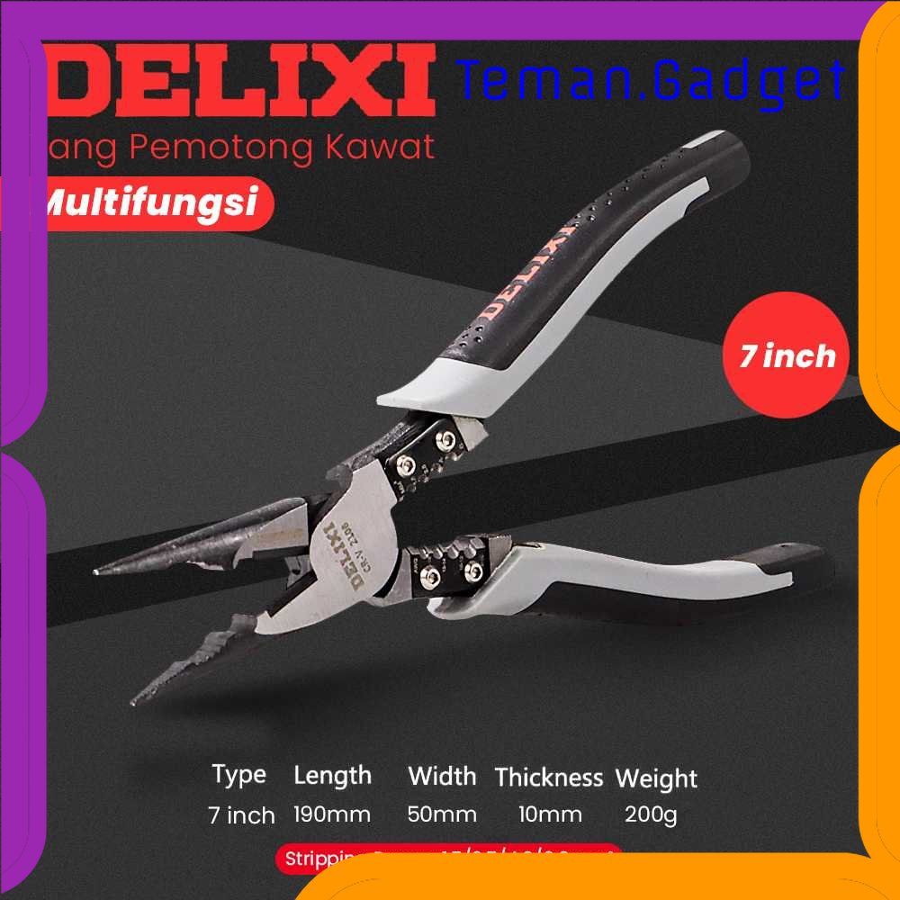 TG-PKK Tang Pemotong Kawat CRV Multifungsi Needle Plier 7 inch - 2106