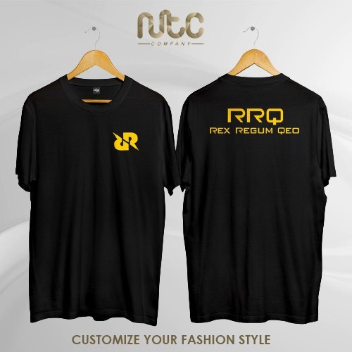 KAOS BAJU GAME RRQ REX REGUM QEON ML / COMBED 30S / DISTRO / PRIA WANITA / COD