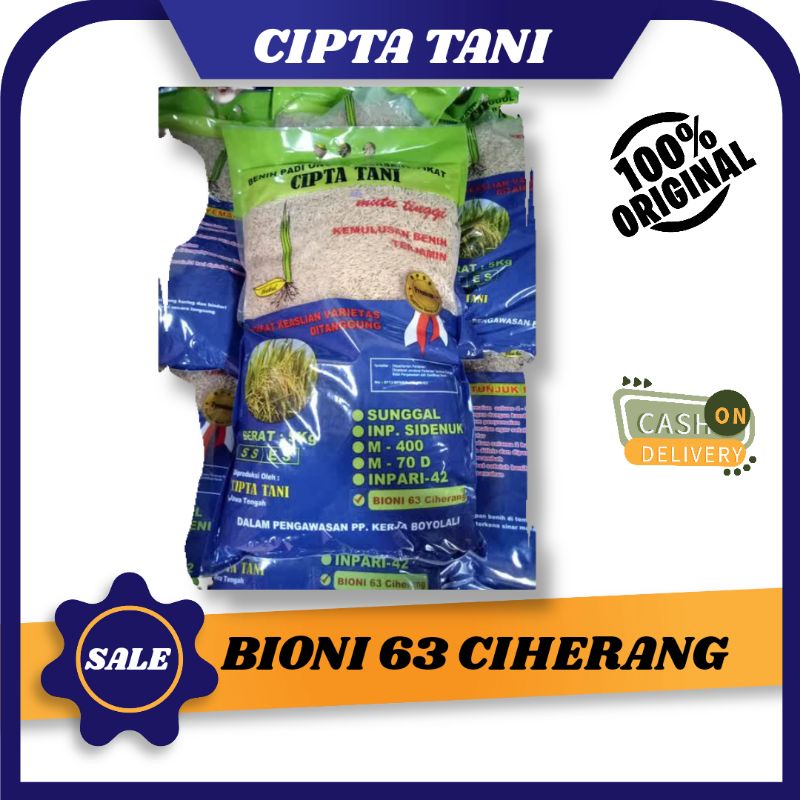 benih padi unggul BIONI 63 CIHERANG 5 kg