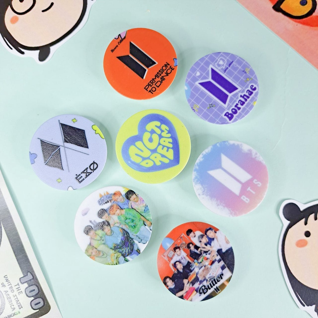 Pop Socket Griptok Kpop BTS NCT Dream EXO Aksesoris Handphone