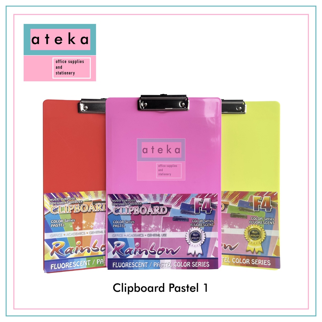

Clipboard Pastel/ Transparan