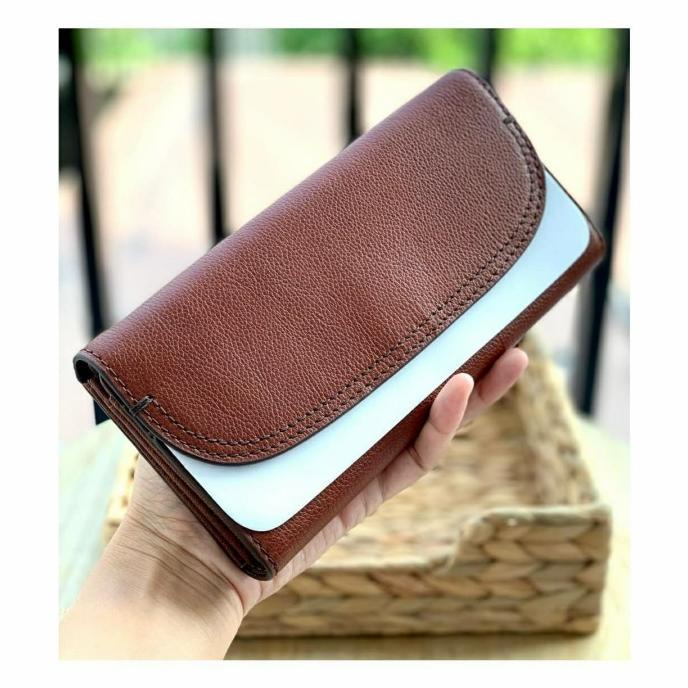 Dompet Fossil Cleo Clutch Brown - New With Tag