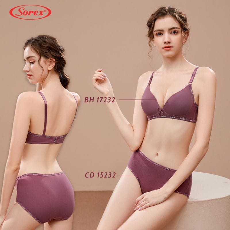 Sorex Bra Busa Tanpa Kawat Kait 2 Setara Cup A BH Harian Casual Style Bra Bh 17232