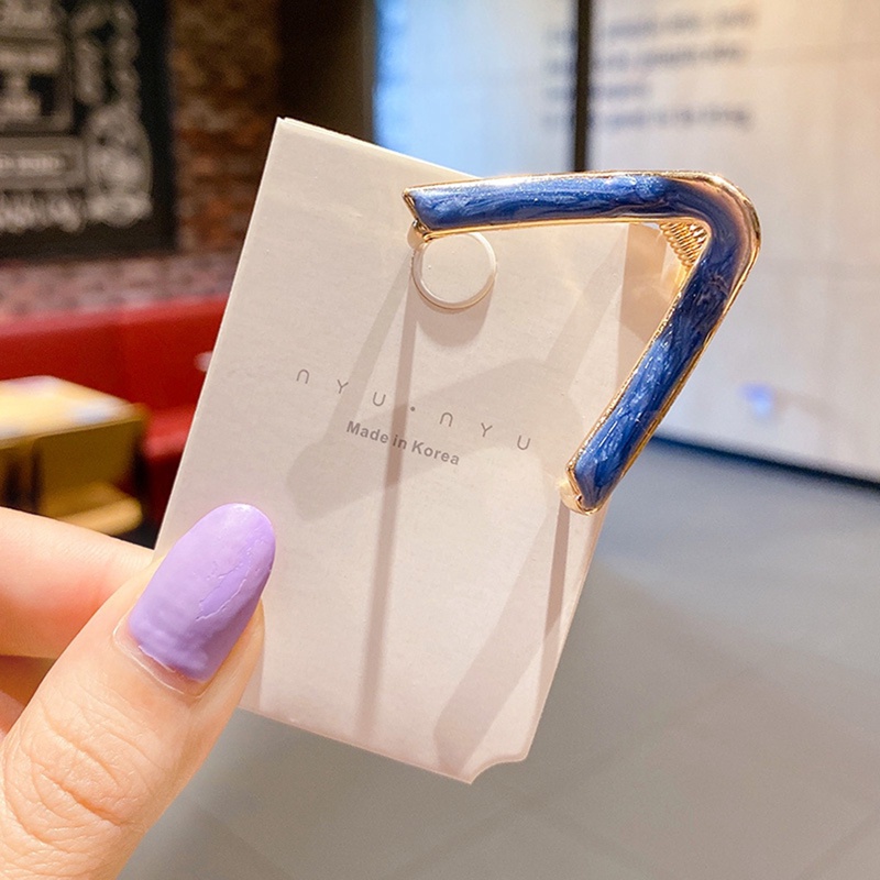 Chic V Bentuk Cakar Klip Wanita Klip Rambut Geometris Jepit Rambut Gadis Hair Claw Hair Barrettes Fashion Aksesoris Rambut