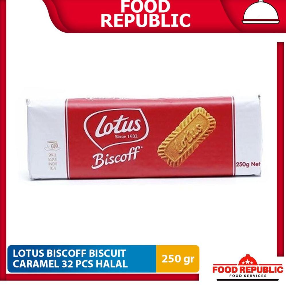 

yic-83 LOTUS BISCOFF BISCUIT KARAMEL 250 GR 32PC - CARAMELISED BISCUITS HALAL .,..,.,,,,.,