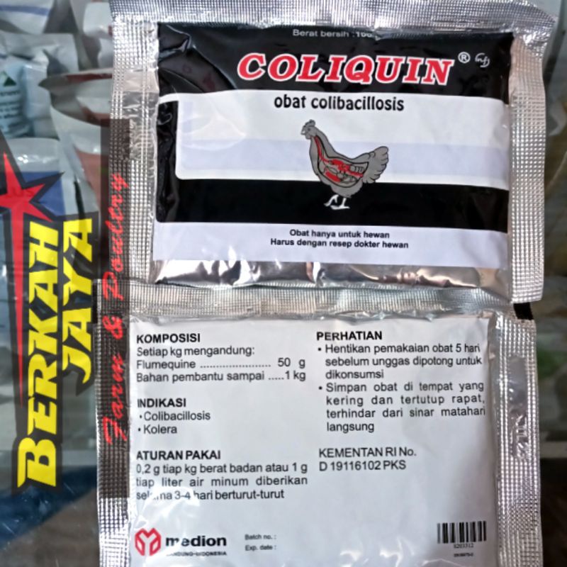 COLIQUIN obat koli pencernaan unggas hewan