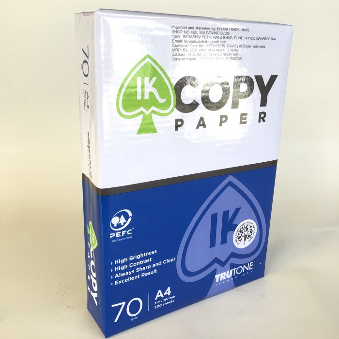 

best produk] kertas HVS A4 70gr IK Copy Paper