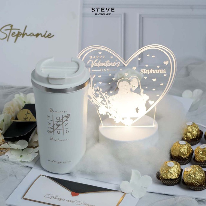 Exploding Box Hampers Valentine Lampu Tidur Tumbler Kado Explosion