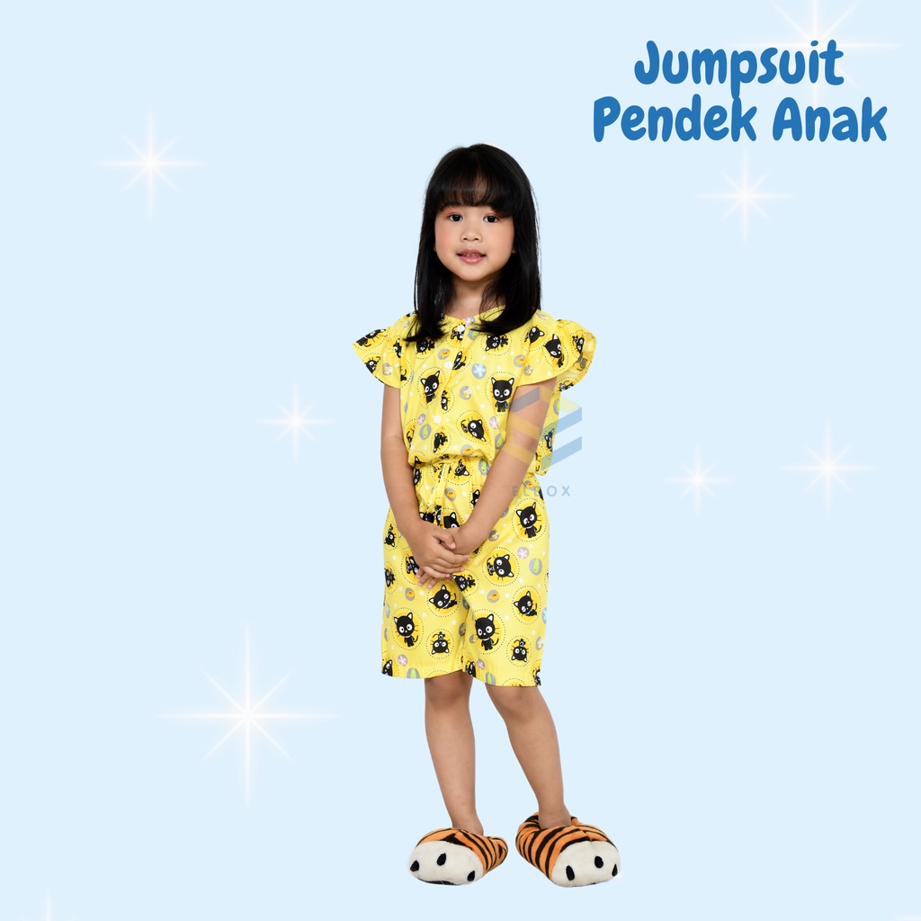 JUMPSUIT PENDEK ANAK KARAKTER 7 MOTIF 1-8 TAHUN