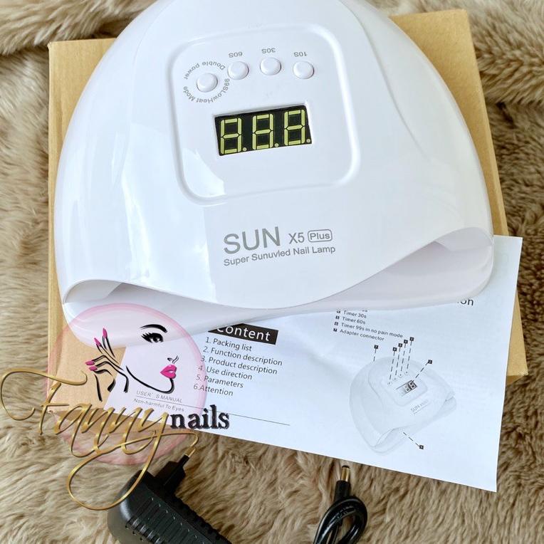 (NEW) SUN X 5 PLUS 80 WATT uv led lamp 48 bead UV LAMP GEL POLISH SUN5MAX lampu uv kutek gel ‑ BLN.1