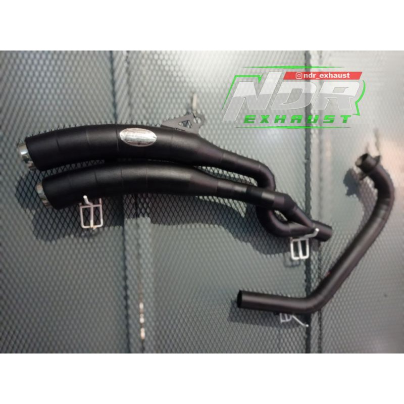 knalpot benelli evo efi 200 double bambu black series