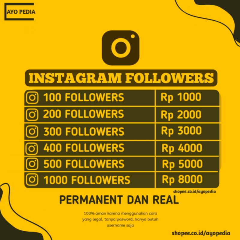 V11 FOLLOWERS INSTAG-RAM REAL PERMANENT 2