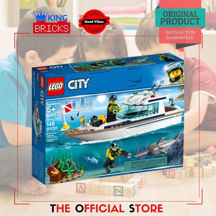 LEGO 60221 Diving Yacht CITY - Mainan Anak Edukasi Kapal Ikan Original