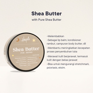 Image of thu nhỏ HAPLE Pure Shea Butter BPOM - Melembabkan kulit, 100% murni Shea Butter #0