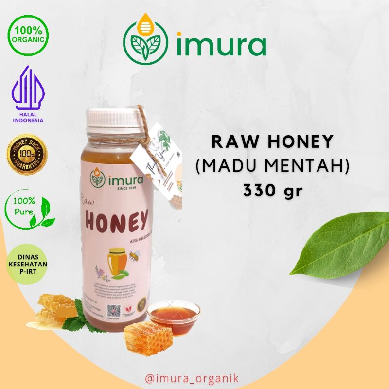 

IMURA Raw Honey 330 gram Madu Asli Mentah Murni 100% Natural Organik