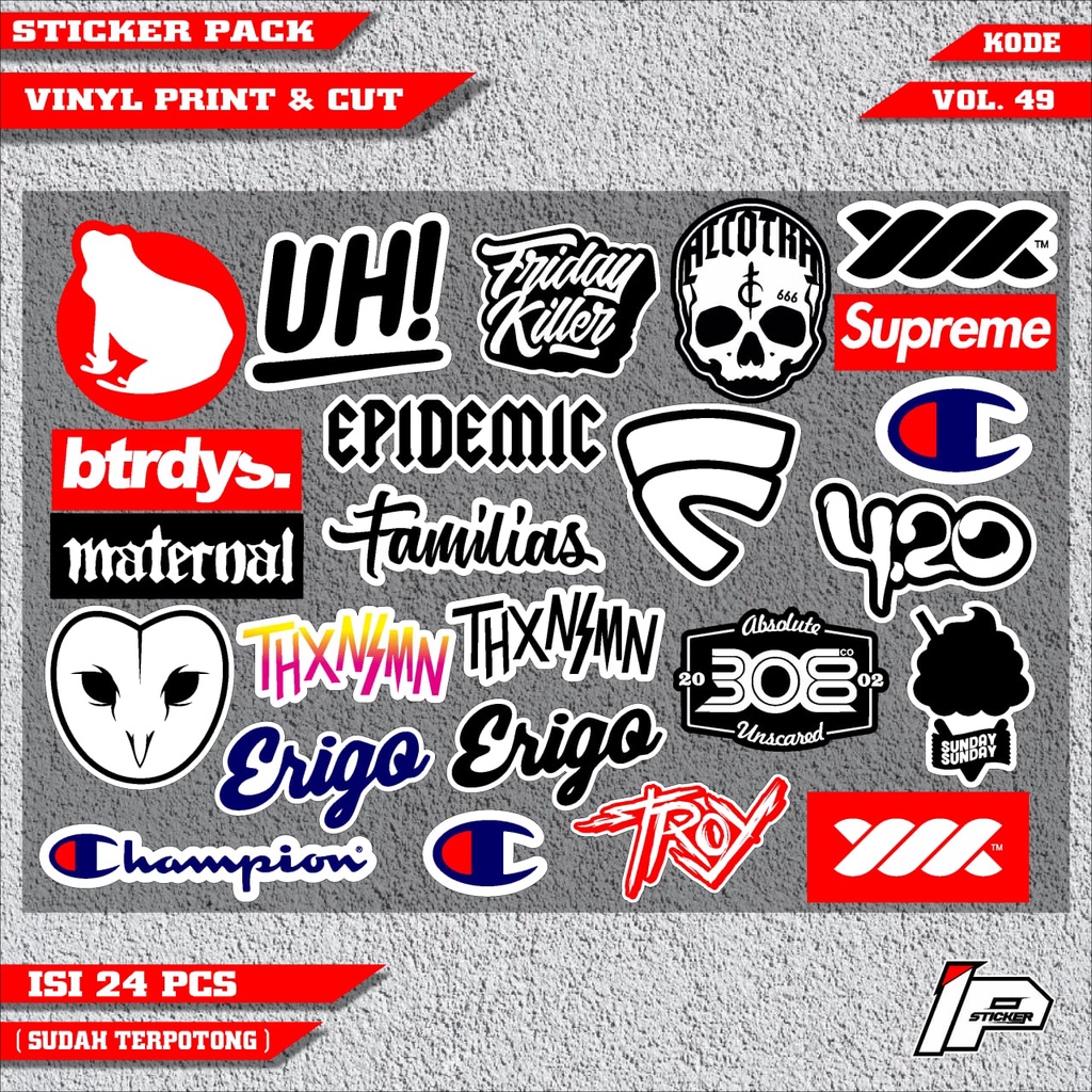 (COD) STICKER PACK DISTRO CUTTING sticker motor variasi Racing terbaru STICKER PACK DISTRO CUTTING d