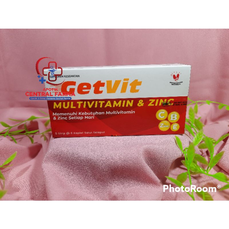 Jual Getvit Multivitamin Zink Strip Tablet Shopee Indonesia