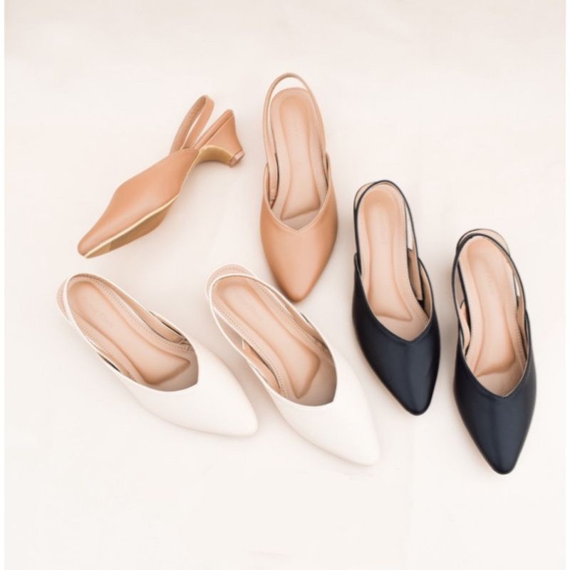 Sepatu wanita 3cm tali belakang